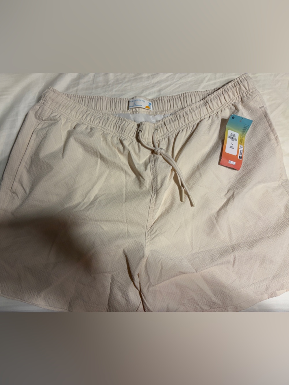Primark Men's Swim Trunks in Light Beige